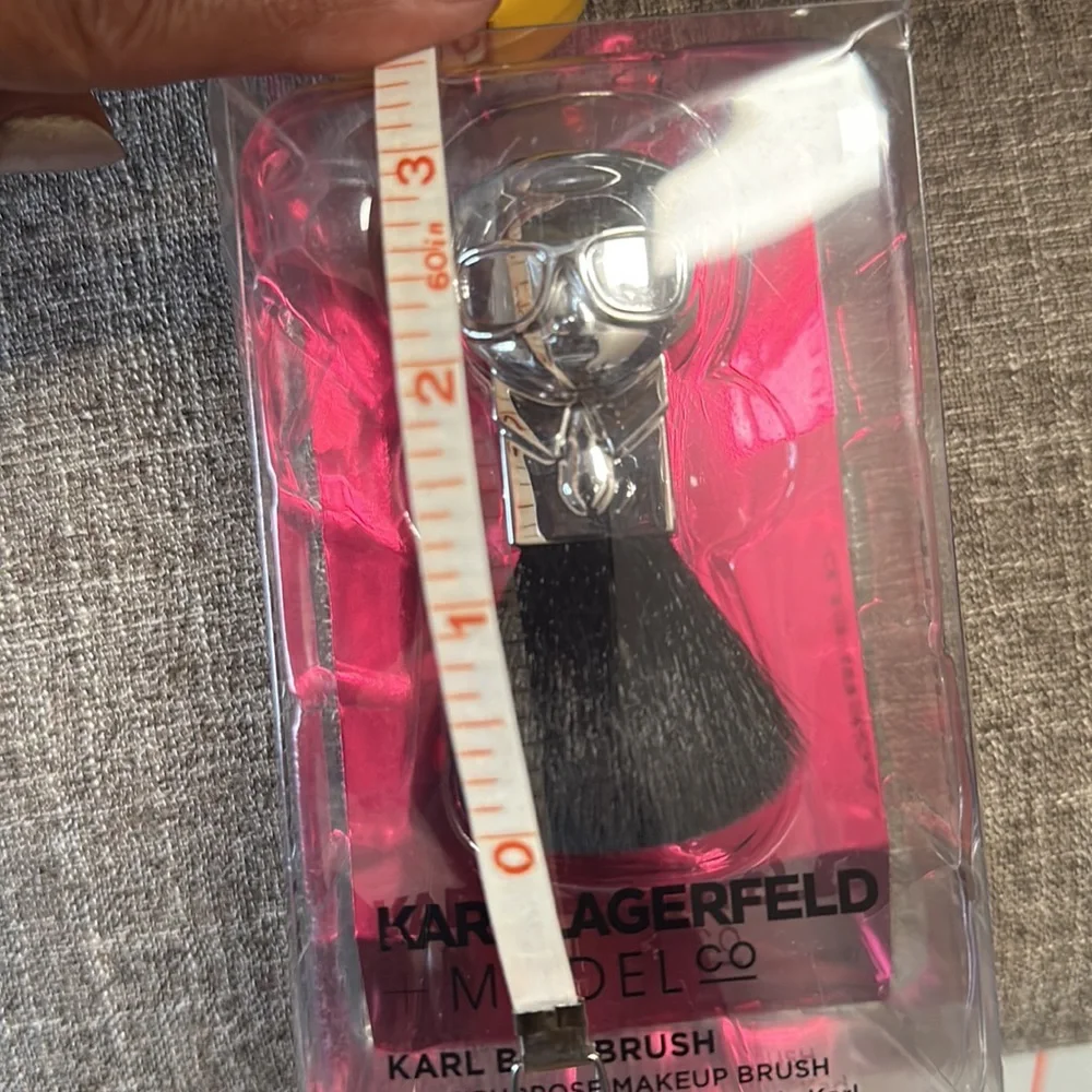 Karl Lagerfeld Silver and Black Makeup Brush